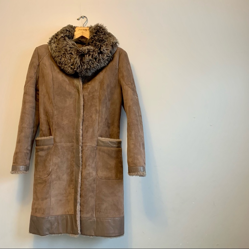 Luxury brown winter coat (Size S/M)